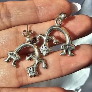 Sterling Rainbow Man Earrings